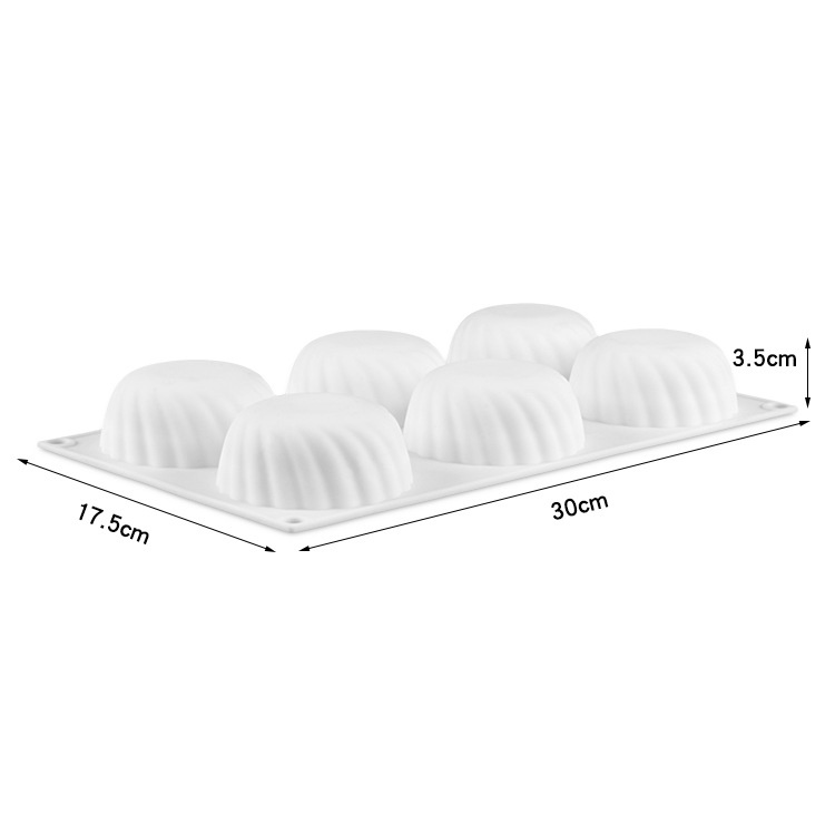 Khuôn làm bánh kẹo DIY 6 ngăn tạo kiểu hình cầu tiện lợi