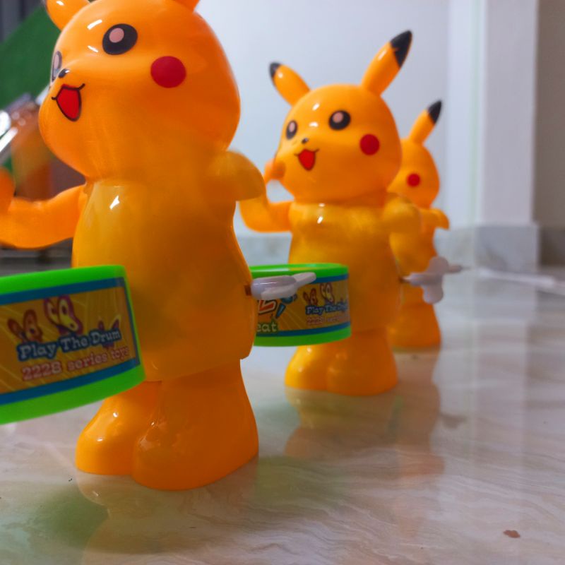 Đồ chơi cho bé gõ trống vặn cót vui nhộn dàn đồng diễn gõ trống