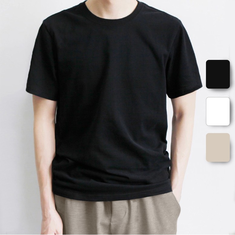 Áo Thun Unisex Nam Nữ Màu Trơn Đen Trắng, Dày Dặn Co Giãn Cao Cấp, Phông Form Vừa Mặc Nhà, Thể Thao, Đi Làm METROFIT | BigBuy360 - bigbuy360.vn