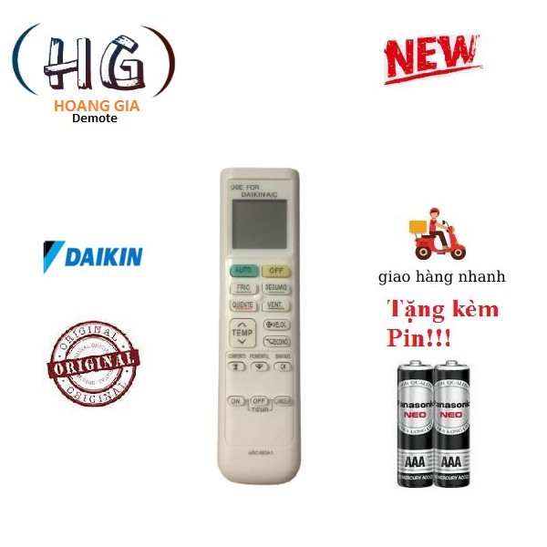 Điều khiển Điều Hòa Daikin 1chiều ARC480A36