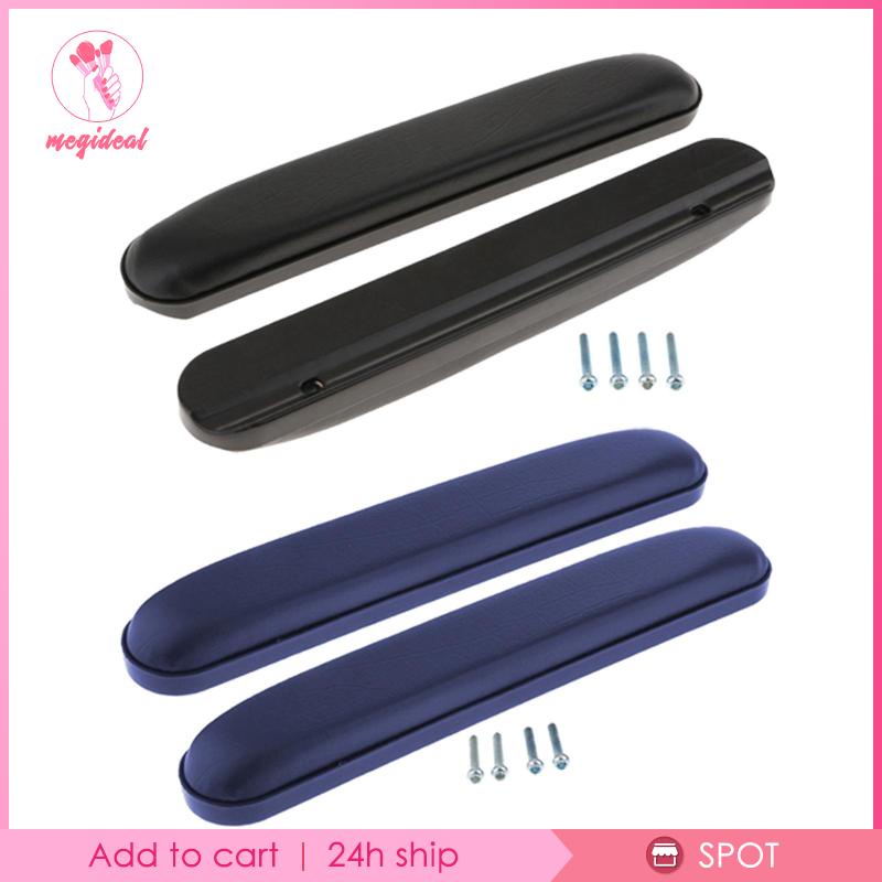 Set 2 Đệm Da PU Lót Tay Vịn Ghế Ngồi Xe Lăn Dành Cho Người Lớn Tuổi