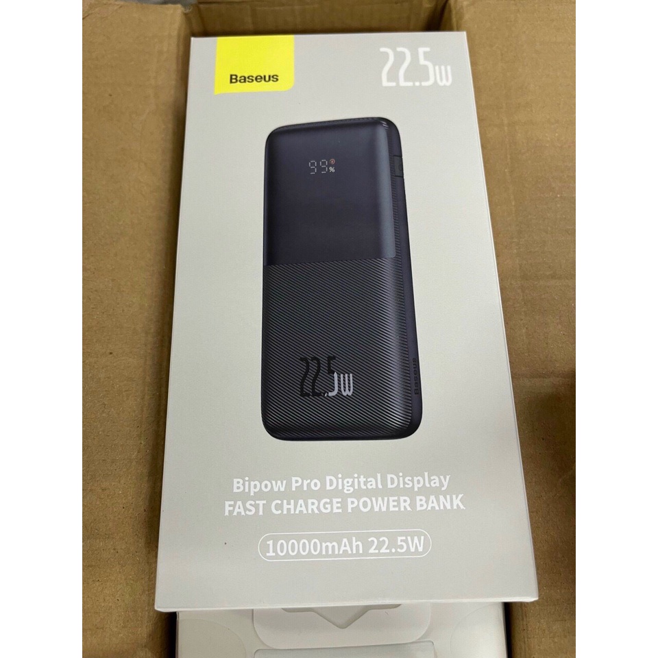 Pin Dự Phòng Sạc Nhanh Baseus Bipow Pro Digital Display Fast Charge Power Bank 10.000Mah,22.5W