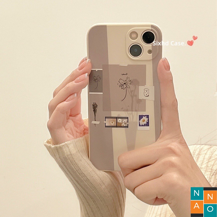 Ốp Lưng Iphone Cạnh Vuông, Bảo Vệ Camera Dễ Thương ip 7Plus,8Plus,x,xs,xsmax,11,11promax,12,12promax,13,13promax