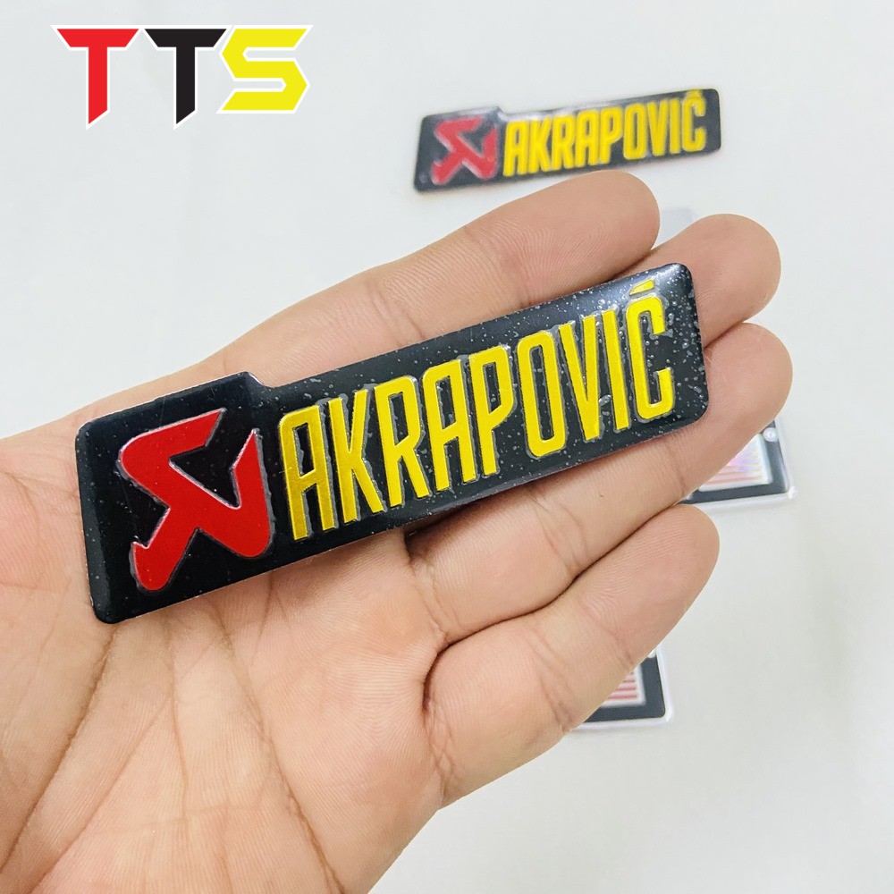 TEM NHÔM AKRAPOVIC DÁN PÔ, DÁN GẮP TRANG TRÍ TUYỆT ĐẸP