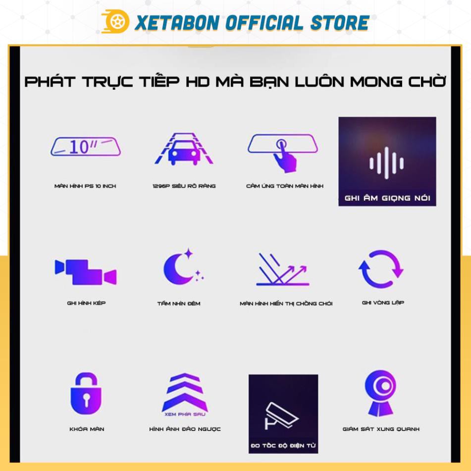 Camera Hành Trình Tràn viền X10 -Full HD 2 cam trước sau Hỗ Trợ Quay Đêm Cực Nét - Bảo Hành 1 Đổi 1 Trong 12 Tháng | BigBuy360 - bigbuy360.vn