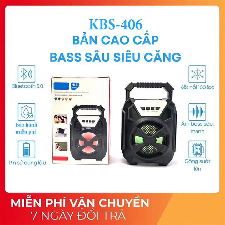 Loa Bluetooth Mini Không Dây Xách Tay Loại 1 Âm Thanh Hay Siêu Trầm, Led Nháy Theo Nhạc, Super Bass Nghe EDM, REMIX