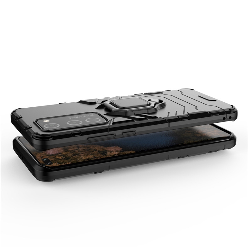Ốp Điện Thoại PC + TPU Dạng Giáp Có Vòng Đỡ Kim Loại Bền Bỉ Chống Sốc Cho Huawei P60 Pro Mate 50 40 30 20 Pro Lite