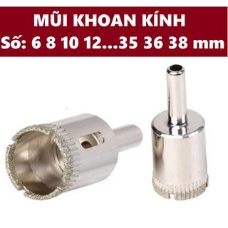 Mũi khoan kính số 6 8 10 12 14 16 18 20 22 24 25 32 35 36 38 mm