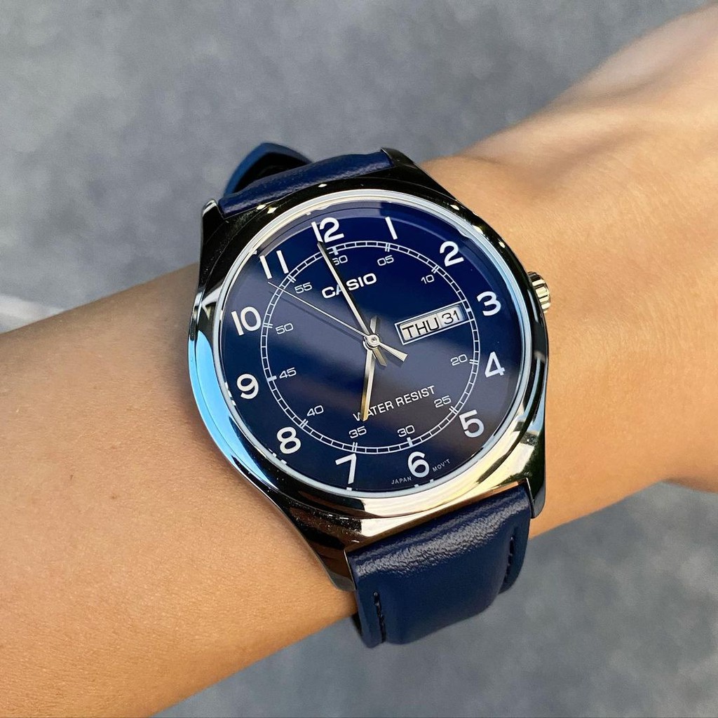 Đồng hồ Nam dây da Casio MTP-V006 chính hãng bảo hành 1 năm Pin trọn đời