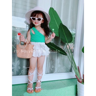 Áo lệch vai cho bé