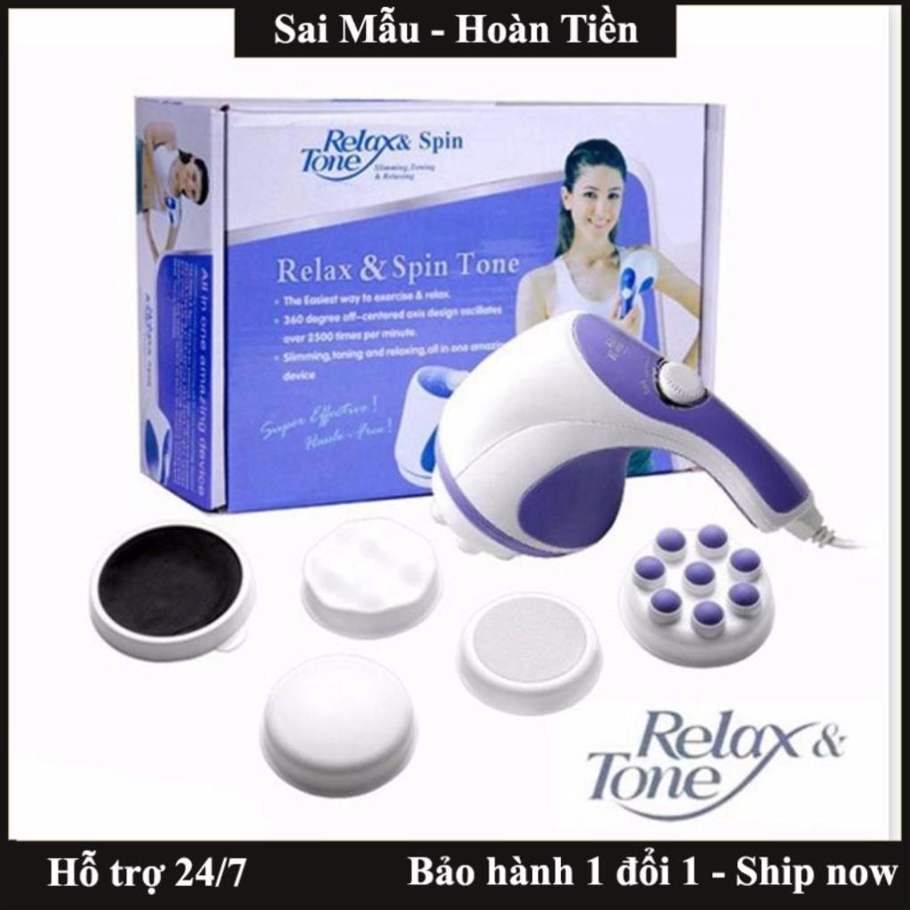 ✔️Máy mát xa cầm tay Relax and Spin Tone nhỏ gọn chất liệu cao cấp giúp lưu thông tuần hoàn khí huyết