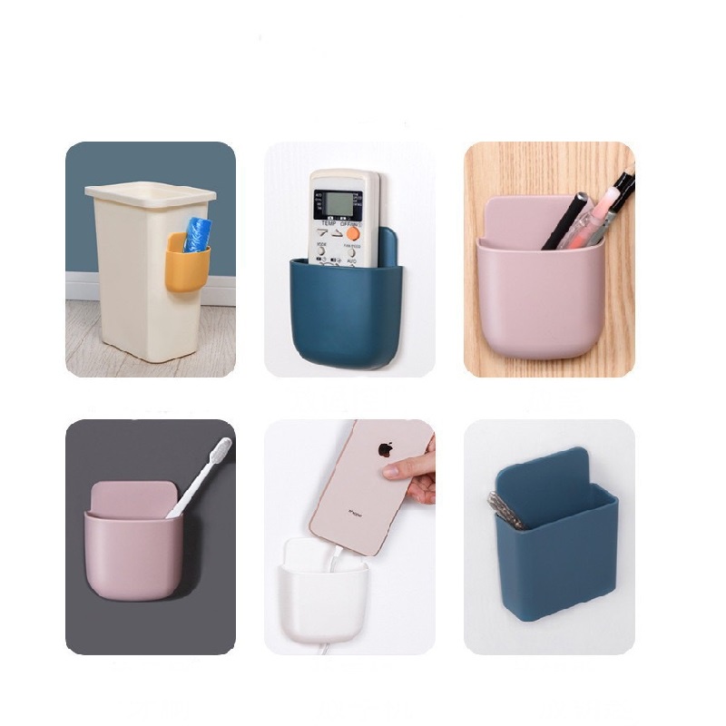 Giá Đựng Remote Chìa Khóa Thẻ Dán Tường, Giá Đỡ Điều Khiển Từ Xa Gắn Tường Siêu Bền - Gia dụng Hamster