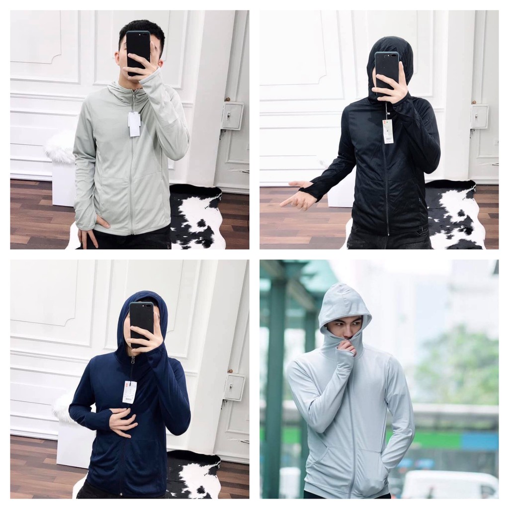 Freeship) ÁO CHỐNG NẮNG NAM ĐEN, XÁM, THAN, GHI 2020 , Chất Vải Kim Cương Siêu Mát | BigBuy360 - bigbuy360.vn