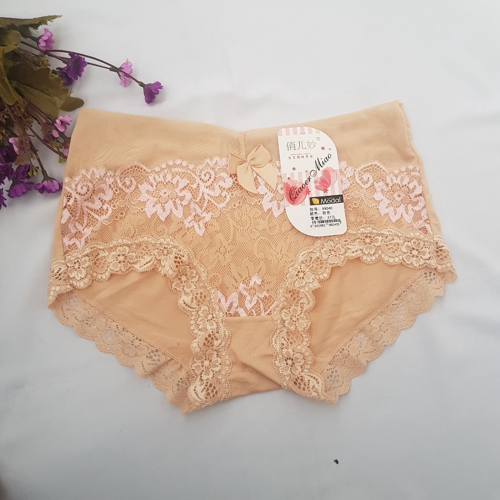 Quần lót cottong pha ren Modal 99040
