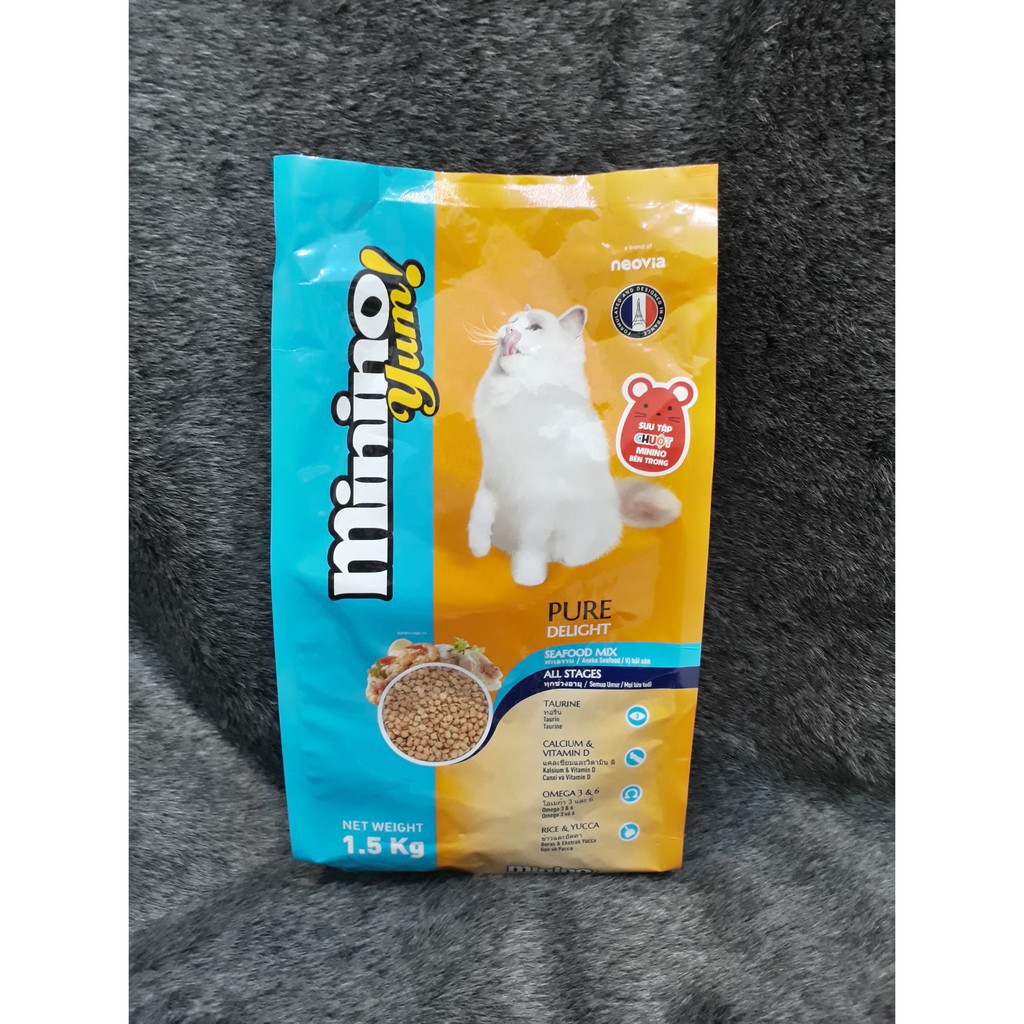 Thức ăn Mèo MININO yum -1,5kg/túi