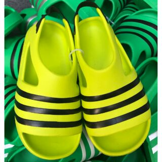 [☘️ADIDAS®☘️]- DÉP SANDAL QUAI THUN EM BÉ ADILETTE PLAY- Xanh chuối S/Đen