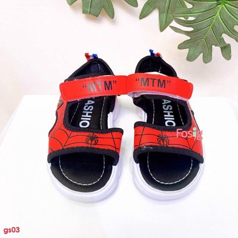 Giày Sandal Cho Bé Trai - Đen Đỏ MTM