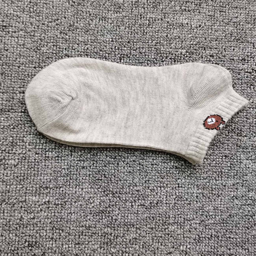 1 Đôi Tất cotton In Hình Gấu Hoạt Hình Xinh Xắn Cho Nữ