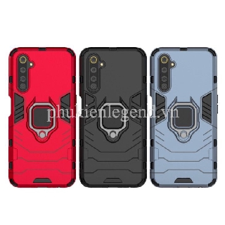 Ốp lưng Realme 6 Pro iron man chống sốc kèm iring