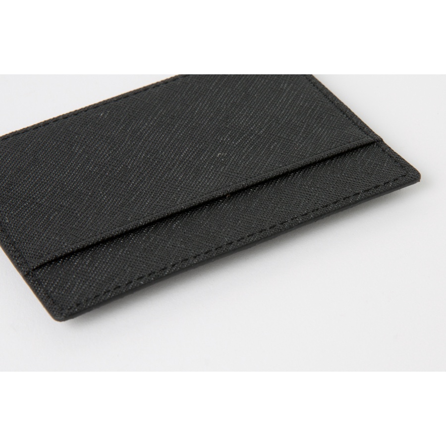 Ví Đựng Thẻ Artbox Hàn Quốc Màu Nâu Đính Huy Hiệu Hình Cún Schnauzer Dễ Thương Đơn Giản