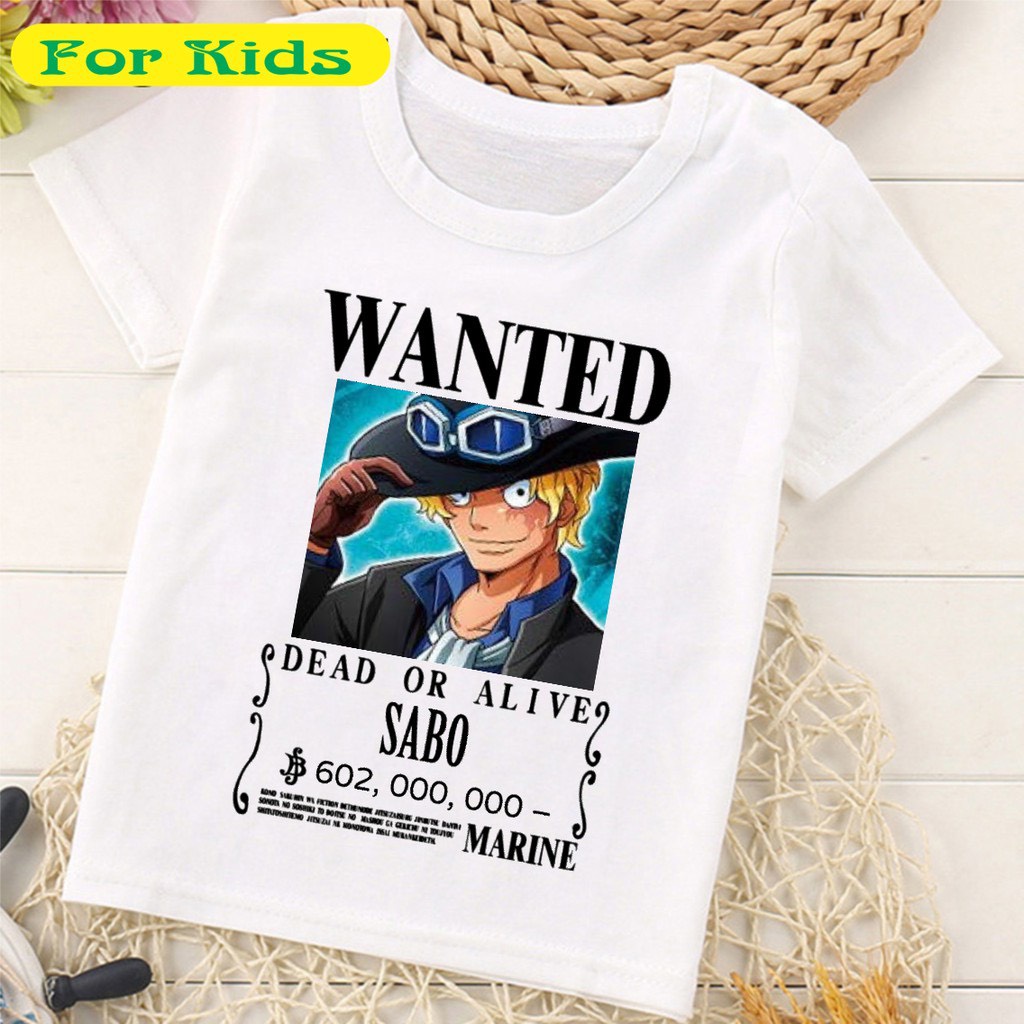 Áo One Piece Vua Hải Tặc Luffy Cho Bé Trai Bé Gái full size từ 8kg | Áo Luffy Ace Zoro Sabo Usopp Trẻ Em OP44