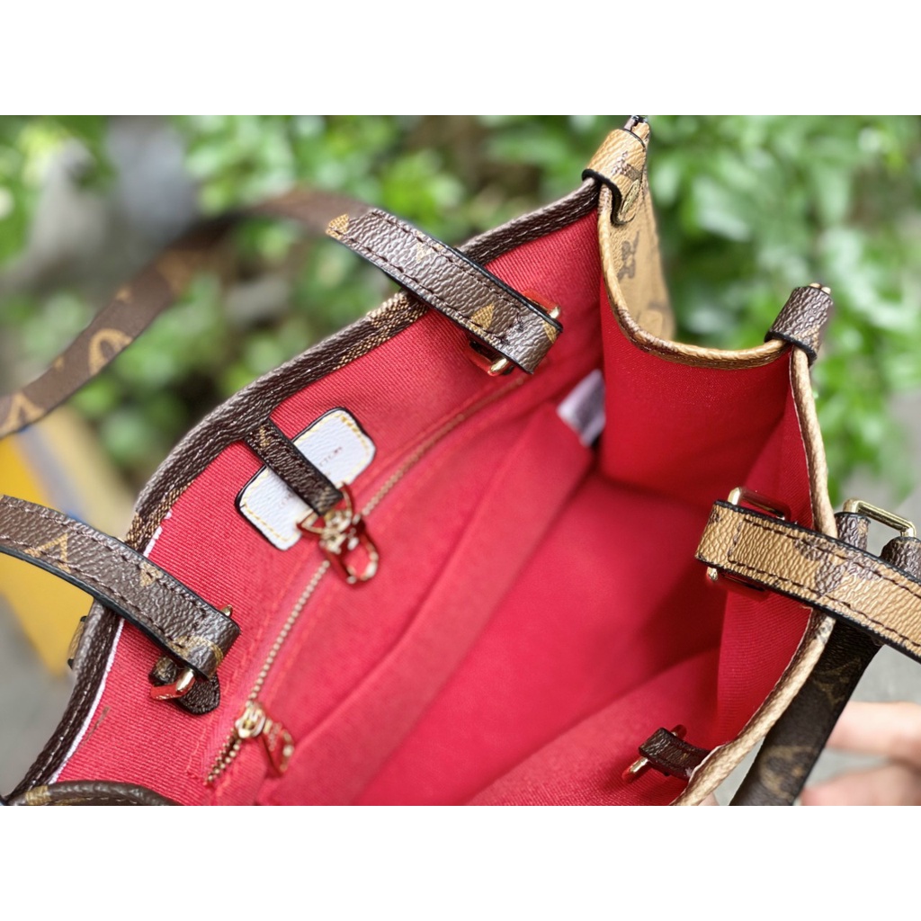 Túi xách cầu vồng họa tiết 𝐿𝑉 xanh lá size 23cm fullbox