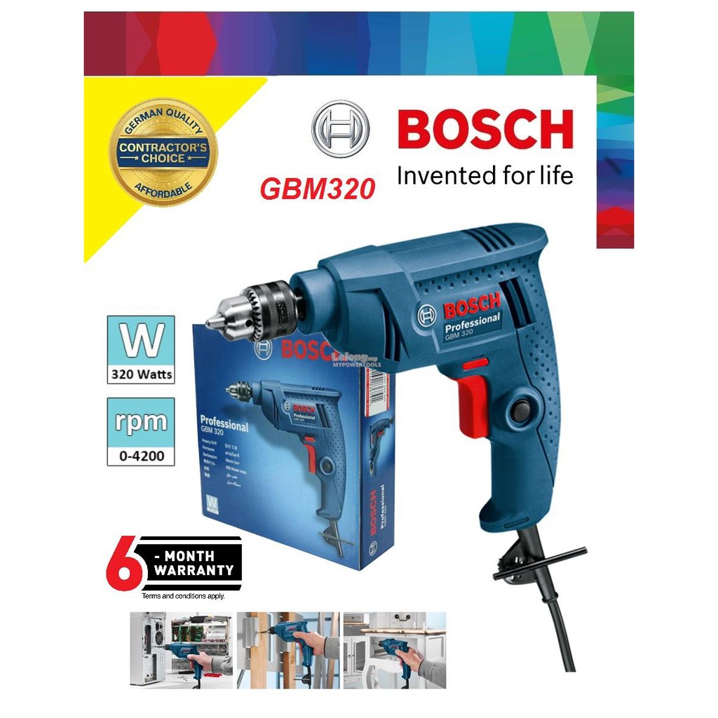 Máy khoan Bosch GBM 320 ( 320w-6,5mm)