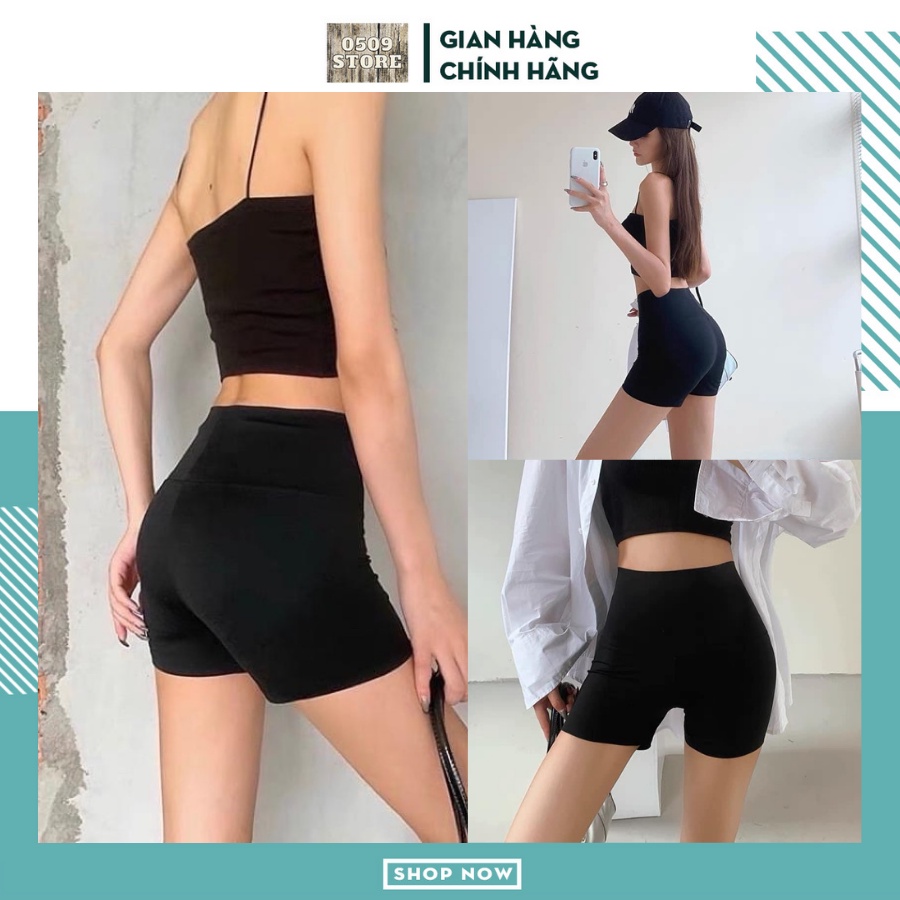 Quần Legging Đùi Yoga PEONYB Nữ Short body dáng ôm, boxer ngắn phong cách thể thao sporty cá tính Ulzzang QD02 | WebRaoVat - webraovat.net.vn