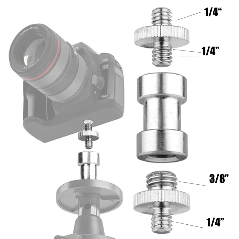 Bộ 27 Ốc Vít 1 / 4 Inch Và 3 / 8 Inch Chuyển Đổi Cho Camera / Tripod / Monopod