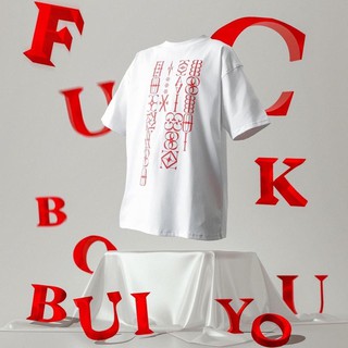 ÁO BOBUI SYMBOLS LOGO STAR PRINTED TEES/ WhiteRed Unisex Dx.resell
