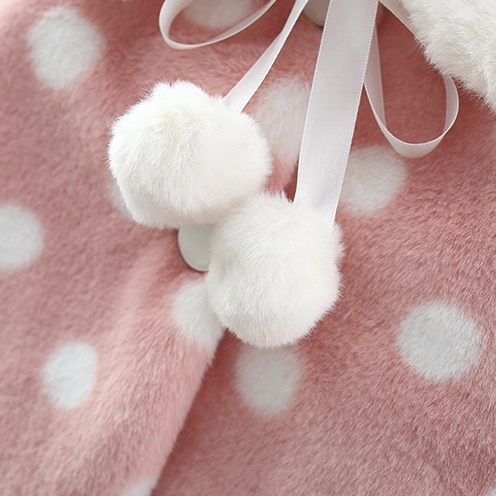 Áo Khoác Tay Dài Phủ Lông Dày Dặn Chống Gió In Họa Tiết Da Báo Thời Trang Mùa Đông Cho Bé Gái