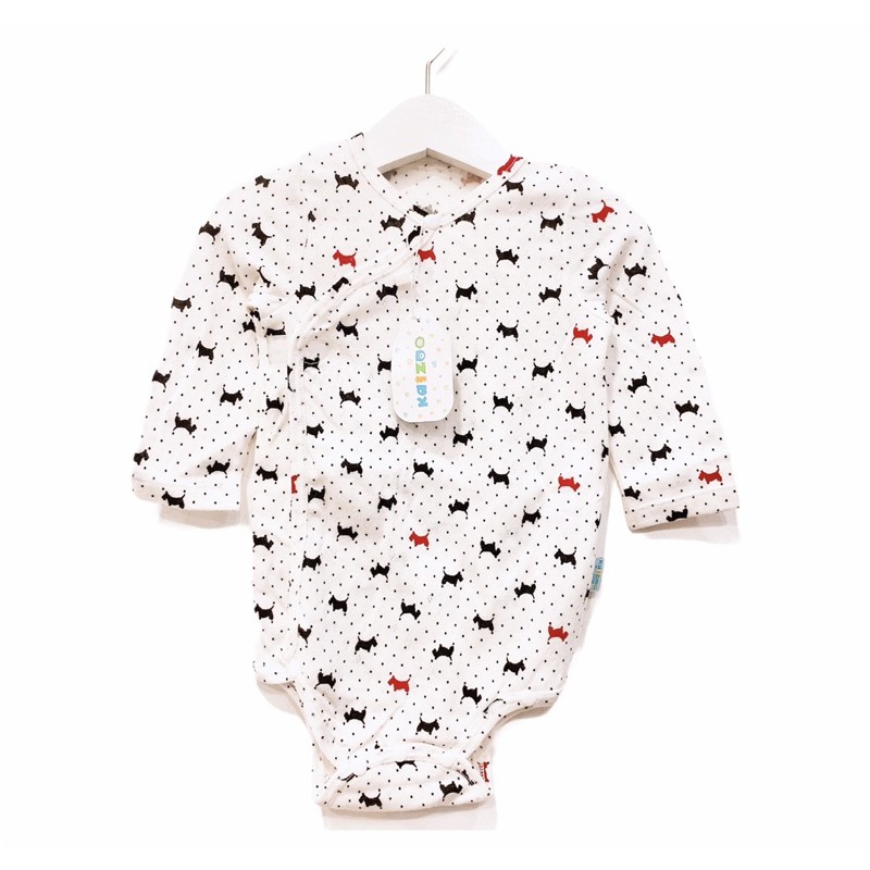 Body Tam Giác Tay Dài Dán Lệch Kaizoo Cotton Nhiều Màu Cho Bé