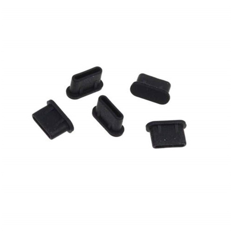 Bộ 10 Nắp Đậy Cổng Sạc USB Type C Bằng Silicon Cho Samsung Huawei Xiaomi
