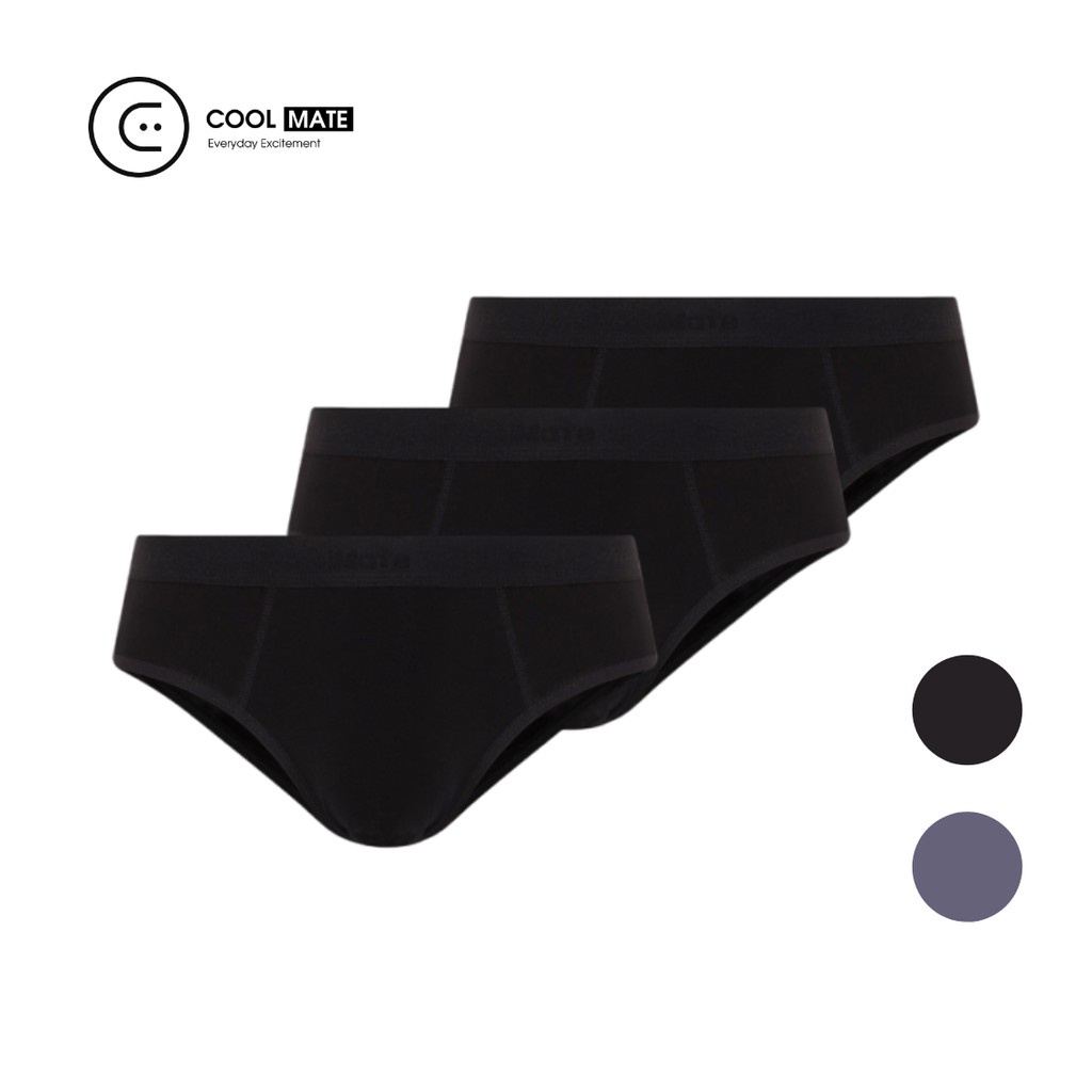 Combo 3 quần lót nam Brief Modal (gỗ sồi) mềm mại thương hiệu Coolmate - Hàng mới về