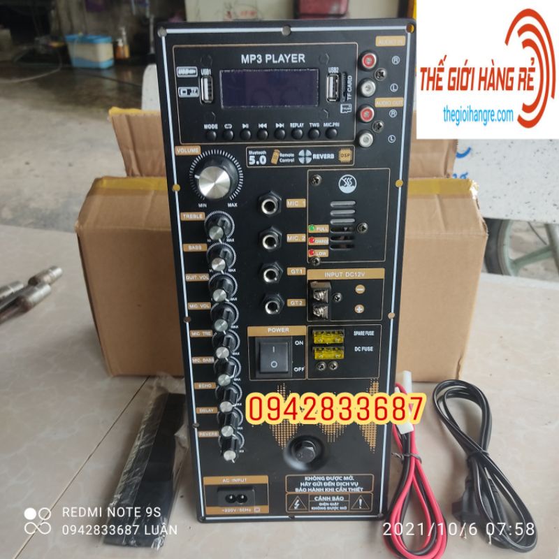 Mạch Loa Kéo Reverb 40 Đôi 600w Max 15x35