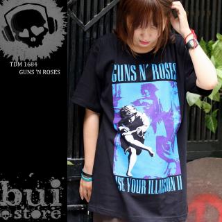 Guns N' Roses TDM 1684 Áo Rock band tee: áo phông 100% cottong - hàng Thái Lan dáng xuông over size