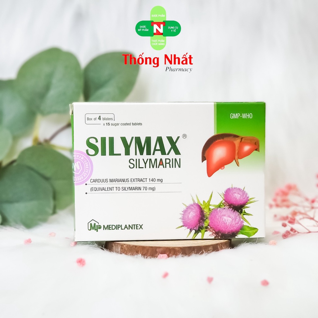 Silymax 140mg Silymarin Hỗ Trợ Giải Độc Gan Hộp 60 viên