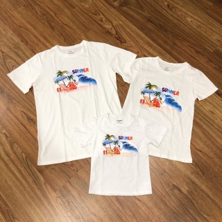 Áo gđ cây dừa set 3