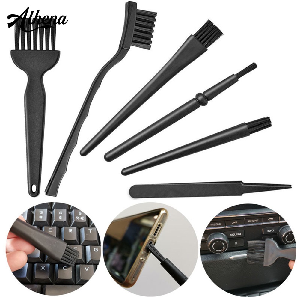 Bộ 6 Cọ Vệ Sinh Bàn Phím Máy Tính Chống Tĩnh Điện Thiết Kế Tiện Dụng