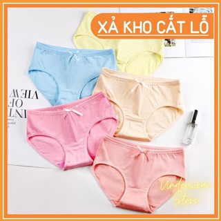 Quần Lót Nữ Cotton Đính Nơ Nhiều Màu Sắc Dễ Thương