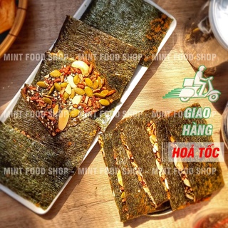 Rong biển kẹp hạt dinh dưỡng - snack rong biển hq túi 500gr