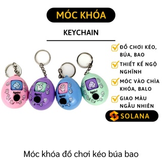 [GIÁ SỈ] Móc Khóa Đồ Chơi - Móc Khóa Trứng Kéo Búa Bao Vui Nhộn, Oẳn Tù Tì Có Nút Ấn 7944