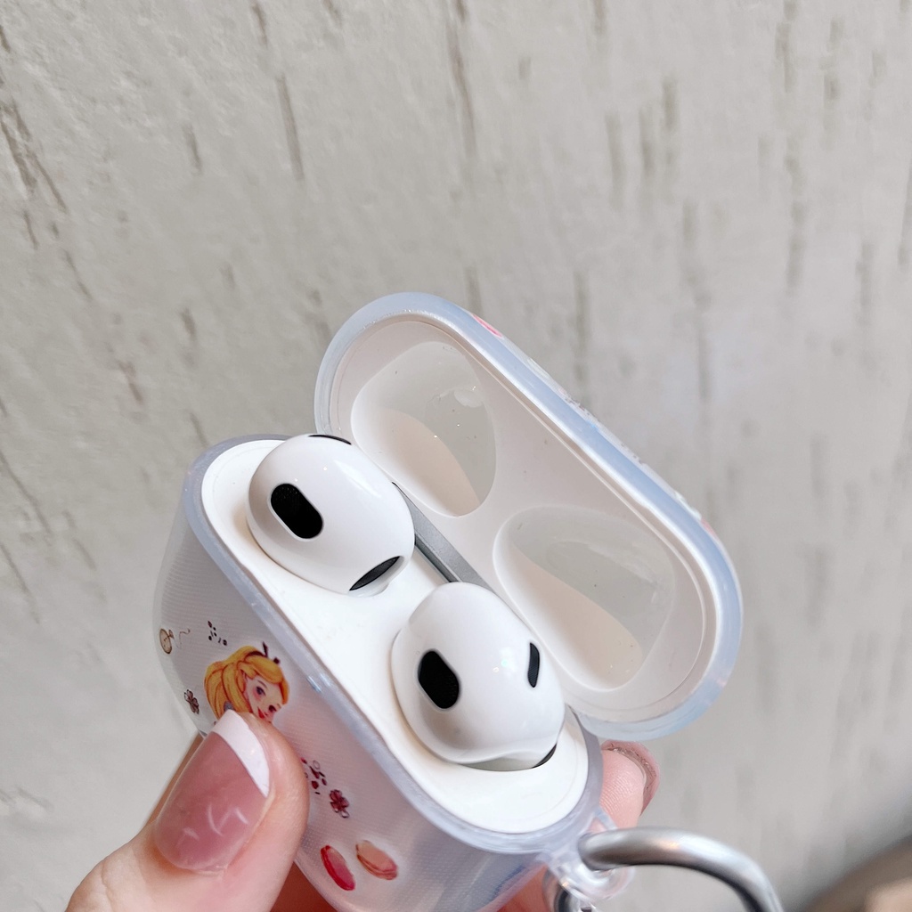 Vỏ Bảo Vệ Hộp Sạc Tai Nghe compatible AirPods3 compatible AirPods3 Apple compatible AirPods3 2021 Họa Tiết Công Chúa Disney Dễ Thương