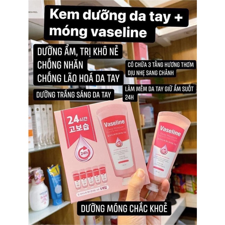 Kem Dưỡng Da Tay Và Móng Vaseline Deep Moisture Hand & Nail Cream 60ml