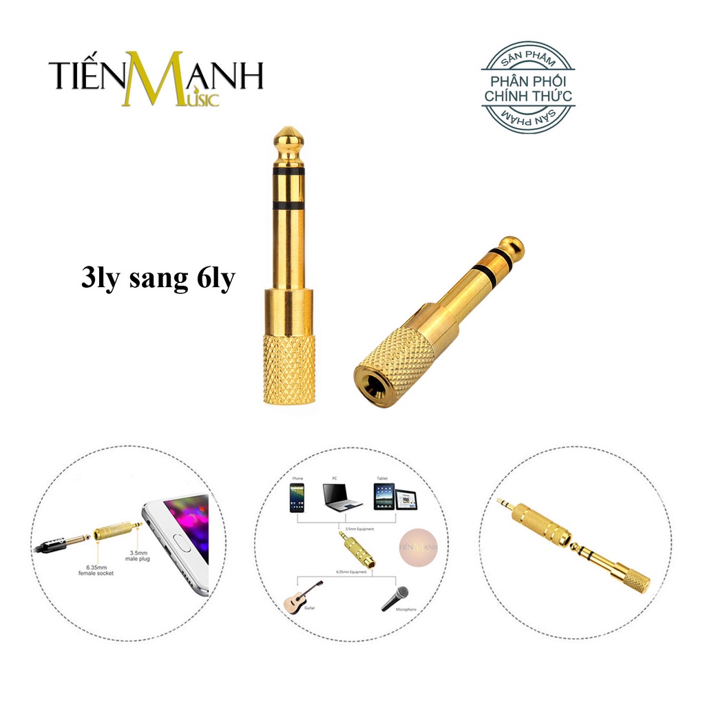 [Loại Tốt] Đầu Jack chuyển đổi âm thanh từ cổng 3 ly sang 6 ly - Giắc 3.5mm sang 6.5mm và 6li 3li, 3ly 6ly, 3 li 6 li