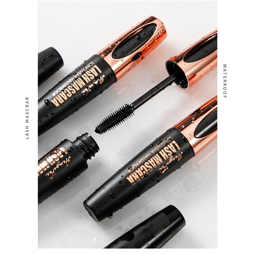 Mascara Sợi Tơ 4d Chống Thấm Nước Màu Đen Chuốt Dài Và Dày Mi