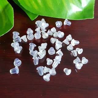 Nút Chặn Khuyên Tai Bằng Nhựa Mềm