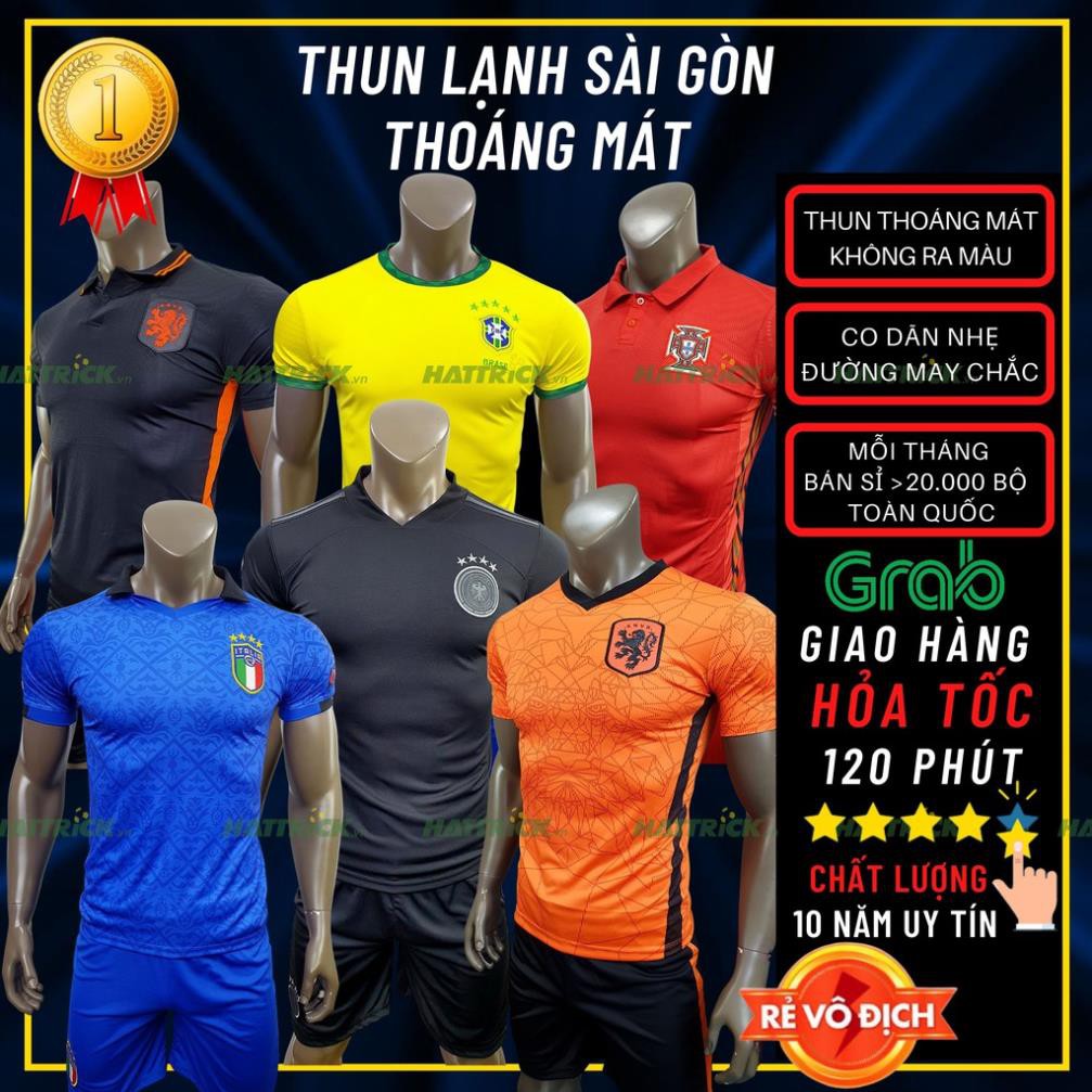 Bộ thể thao bóng đá nam, áo đội tuyển euro 2021(45kg-78kg) thun Sài Gòn thoáng mát, may chất lượng, xưởng bán sỉ sll ❕