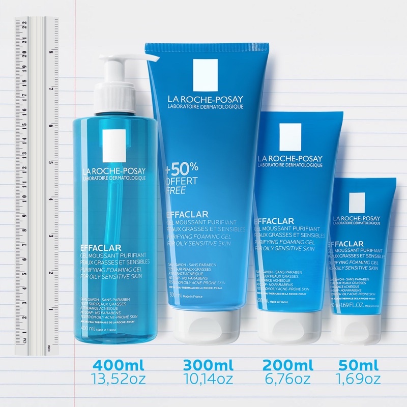 Sữa rửa mặt LA ROCHE POSAY EFFACLAR cho da mụn 300ml