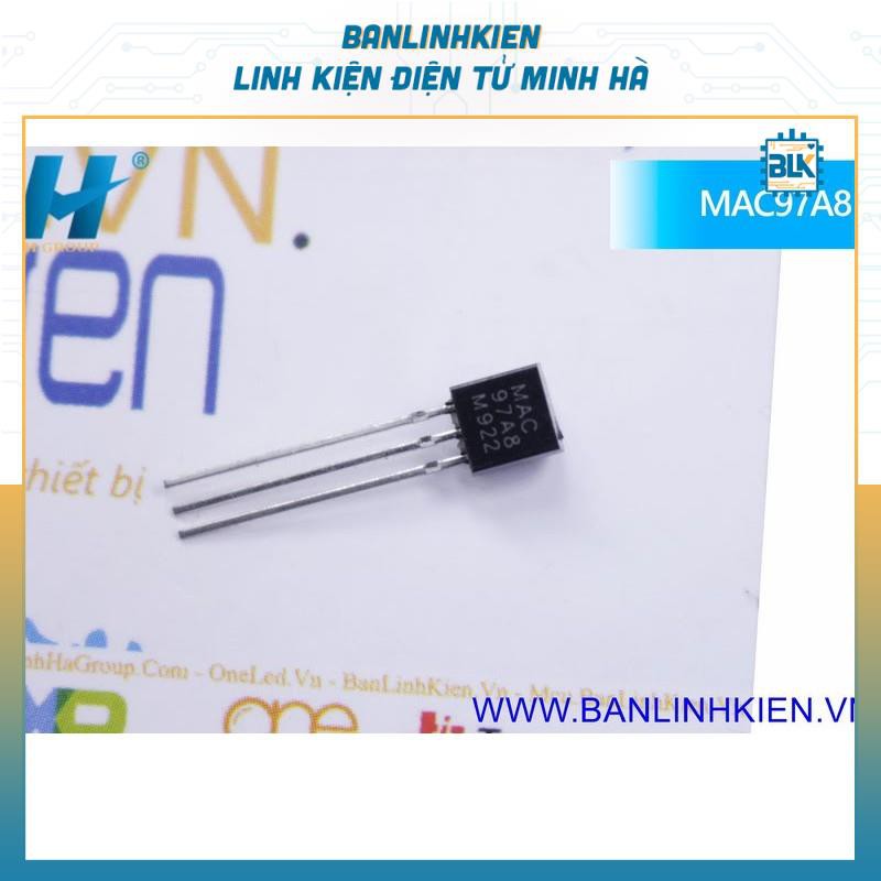 [Bán Linh Kiện] MAC97A8 TO92 TRIAC 0.6A 800V